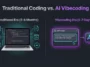 Infographic detailing the operational challenges Apple faces from vibecoded apps, including surging submissions, extended review queues, and ad-supported monetization.