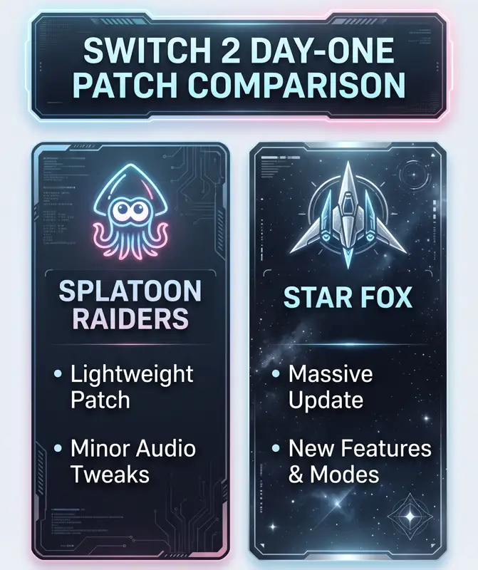 Splatoon Raiders 1.1.0 Update Out Now Patch Notes: Day One Switch 2 Fixes Explained - تفاصيل إضافية