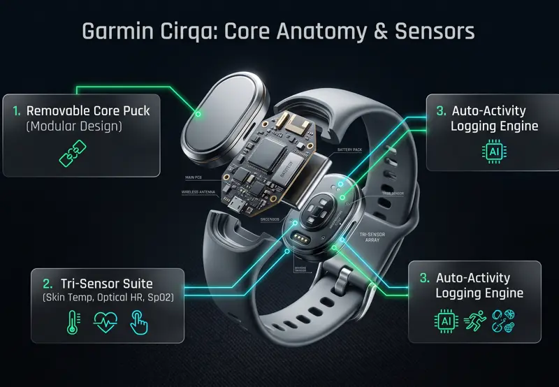 The Garmin Cirqa Just Leaked: First Look at Whoop's Ultimate Screenless Rival - تفاصيل إضافية
