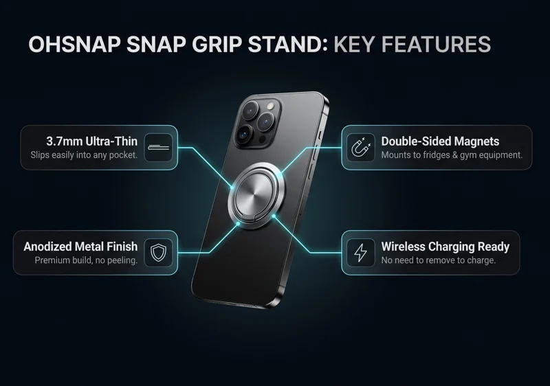 I Finally Found the Perfect Magnetic Phone Grip: Why the OhSnap Snap Stand is Worth Every Penny