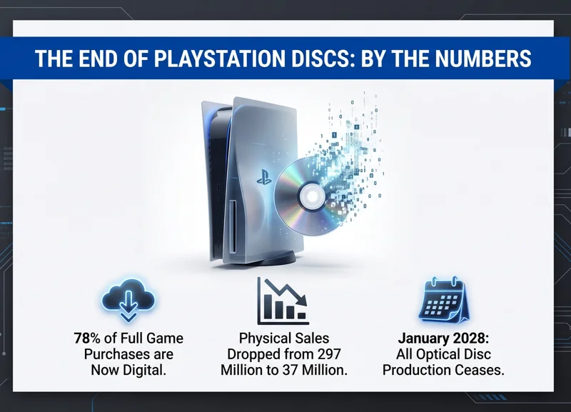 Sony Confirms the End of PlayStation Discs by 2028 Despite Massive Gamer Backlash