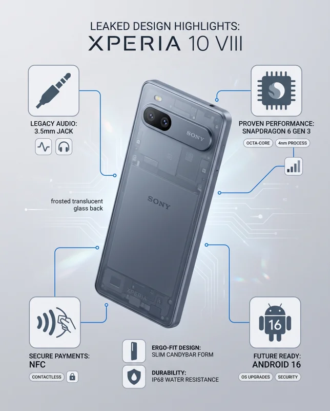 Sony’s Next Smartphone Leaks: First Real Look at the Xperia 10 VIII Ahead of Official Launch