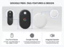 Infographic showing the key features of the Google Pixel Tag item tracker, including its oval shape, Find Hub network integration, and built-in speaker.