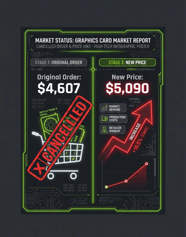 NVIDIA Marketplace Drama: ASUS Cancels User's $4,600 RTX 5090 Order Only to Demand $5,090