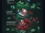 Infographic illustrating the step-by-step attack chain of Lazarus Group's Operation Dream Job, from fake recruiter lures and trojanized PDFs to exploiting a Windows zero-day and deploying the Troy backdoor.