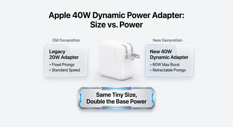 Apple Expands 40W Dynamic Power Adapter with 60W Boost to Europe and Vietnam: Tiny Design, Massive Speed!