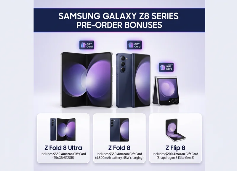 Massive Tech Deals: Score a $350 Gift Card With Galaxy Z Fold 8 Pre-Orders Today!