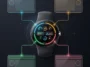 Infographic showing the leaked design and AI features of the Pixel Watch 5, highlighting Ask Gemini integration, Wear OS 7, and new woven fabric bands.