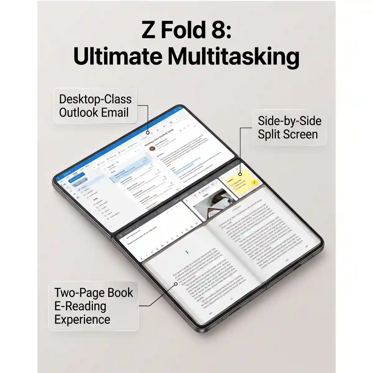 SEO Title: 8 Best Uses Samsung Galaxy Z Fold 8 Screen in 2026 | Clickbait Title: Stop Using It Wrong: 8 Genius Ways to Maximize the Samsung Galaxy Z Fold 8's Massive Wide Screen! - تفاصيل إضافية