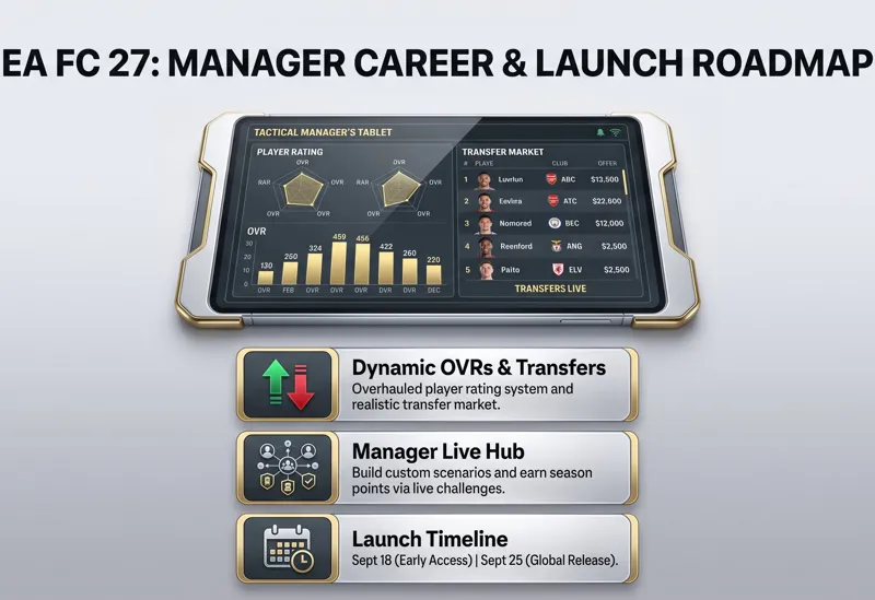 EA FC 27 Career Mode Trailer Drops Major Overhaul: 13 Legend Archetypes, Dynamic OVRs & Early Access - تفاصيل إضافية