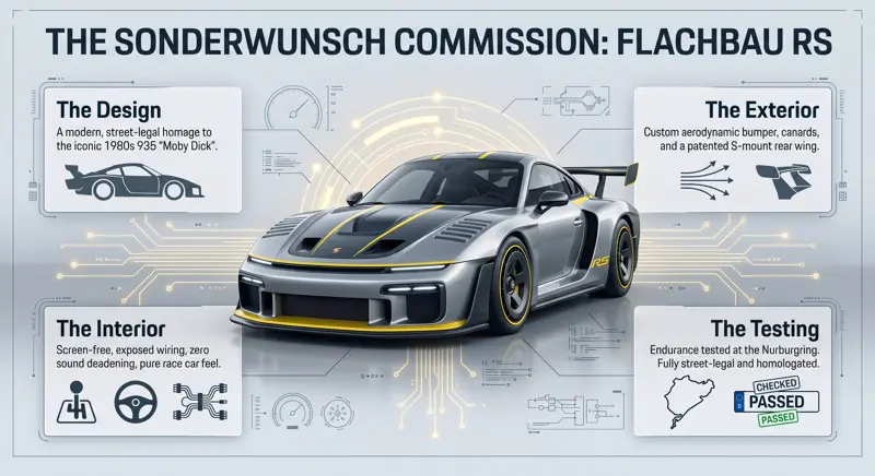 The Iconic Porsche 911 Slantnose Returns: Meet the Secret Multi-Million Dollar Flachbau RS! - تفاصيل إضافية