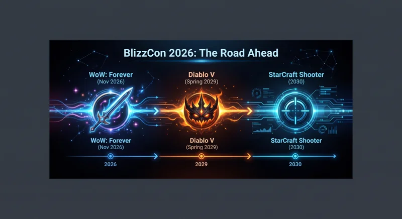 BlizzCon 2026 Breaks the Internet: StarCraft Open-World Shooter, Diablo V, and WoW Forever Revealed