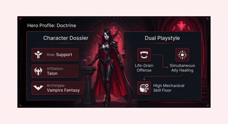 Overwatch Season 5 Reveals Doctrine: The New 'Vampire' Support Hero You Can Play Right Now