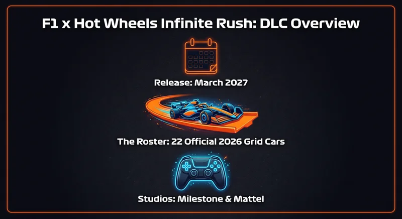 F1 Officially Confirms Every 2026 Grid Car is Coming to Hot Wheels Infinite Rush!