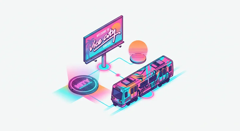 The vetoed GTA 6 marketing proposals for Miami-Dade County included Vice City branding on airport signs, manhole covers, and Metromover cars.