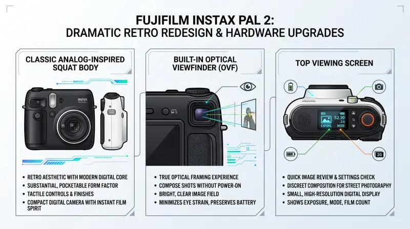 Fujifilm Instax Pal 2 Revealed: The Tiny Digicam Gets a Massive Retro Makeover
