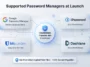 An infographic illustrating Android's new 3-step secure transfer flow for passwords and passkeys, showing how the Credential Manager API replaces unencrypted text files with encrypted biometric transfers.