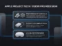 Infographic illustrating Apple Project N224 design concepts, detailing featherweight titanium materials, an external compute puck prototype, and refined all-in-one spatial headset ergonomics.
