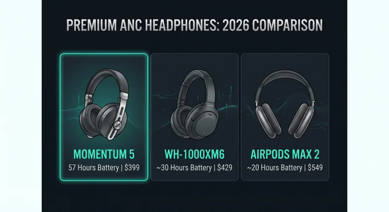 Sennheiser Momentum 5 Review: The 57-Hour Battery Behemoth That Puts Apple and Sony on Notice - تفاصيل إضافية