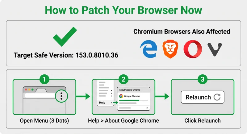 URGENT: Update Google Chrome Now to Stop Actively Exploited V8 Zero-Day Hack - تفاصيل إضافية
