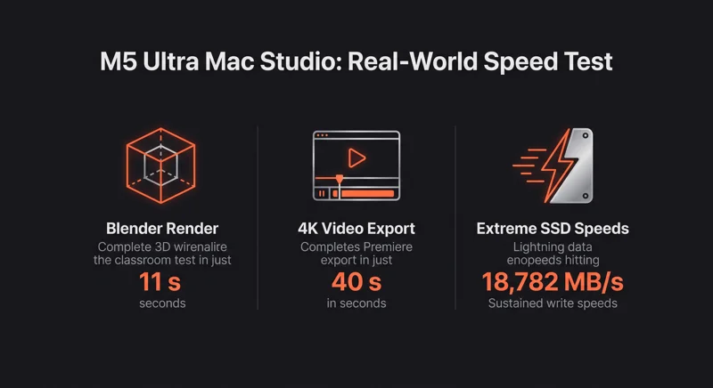 Apple's $12,300 M5 Ultra Mac Studio Just Destroyed Our Benchmark Tests! - تفاصيل إضافية