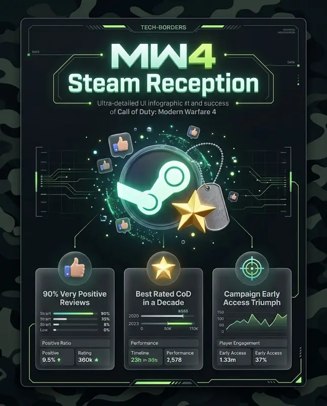 CoD Modern Warfare 4 Steam Reviews Hit 90%: Is It the Best Call of Duty in a Decade?