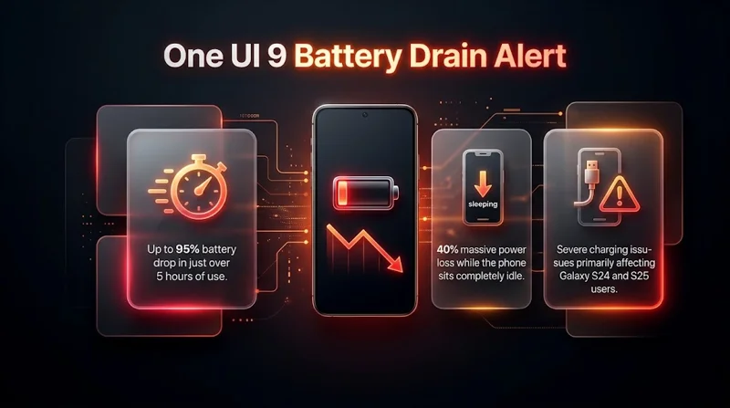 Is One UI 9 Ruining Your Galaxy S24 Battery? Users Report Massive 95% Drain!